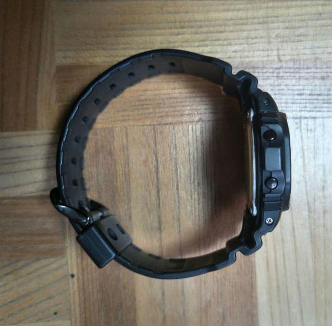 Casio G-Shock DW-5600BB-1J Collaboration Model with Kinashi Cycle Logo
