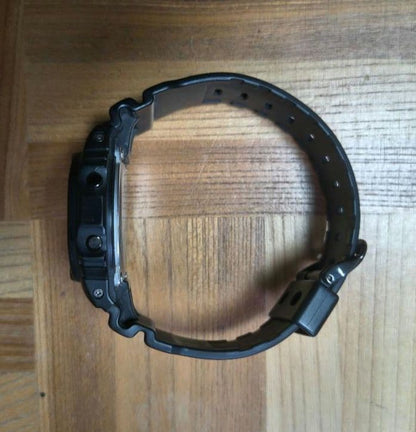 Casio G-Shock DW-5600BB-1J Collaboration Model with Kinashi Cycle Logo
