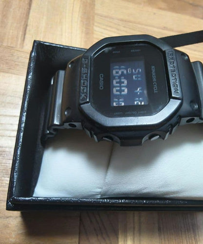 Casio G-Shock DW-5600BB-1J Collaboration Model with Kinashi Cycle Logo