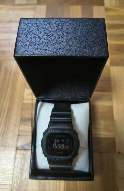 Casio G-Shock DW-5600BB-1J Collaboration Model with Kinashi Cycle Logo