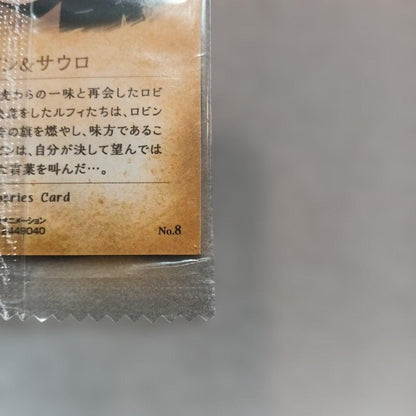 Unopened One Piece Robin Sauro Wafer Card with Oharas recollection design in original packaging