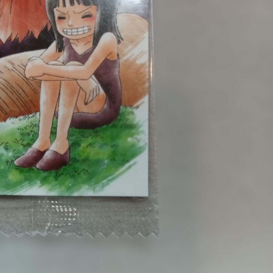 Unopened One Piece Robin Sauro Wafer Card with Oharas recollection design in original packaging