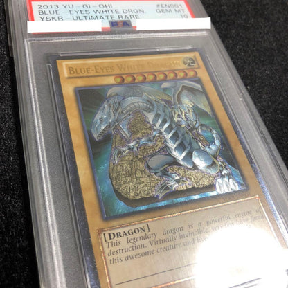 Blue Eyes White Dragon YSKR-EN001 Ultimate Rare trading card graded PSA 10 GEM MINT Japan import