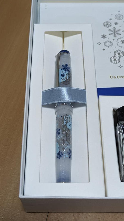 Sailor K.Crea Premium Cross & Professional Gear Slim Fountain Pen Limited Snow Edition — Japan Import