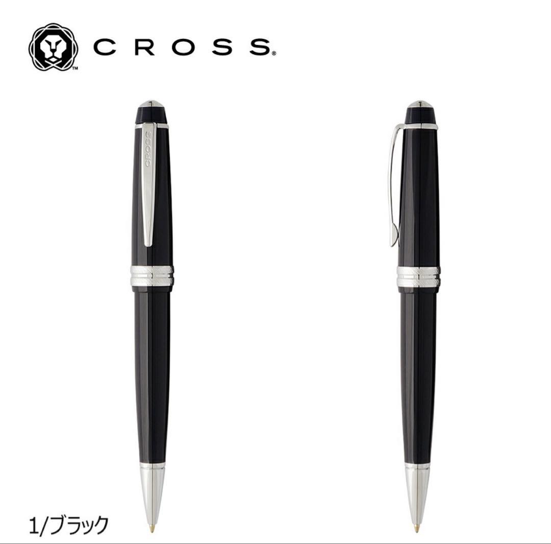 Cross Bailey Light ballpoint pen with polished black resin body and twist mechanism, brand new, Japan import