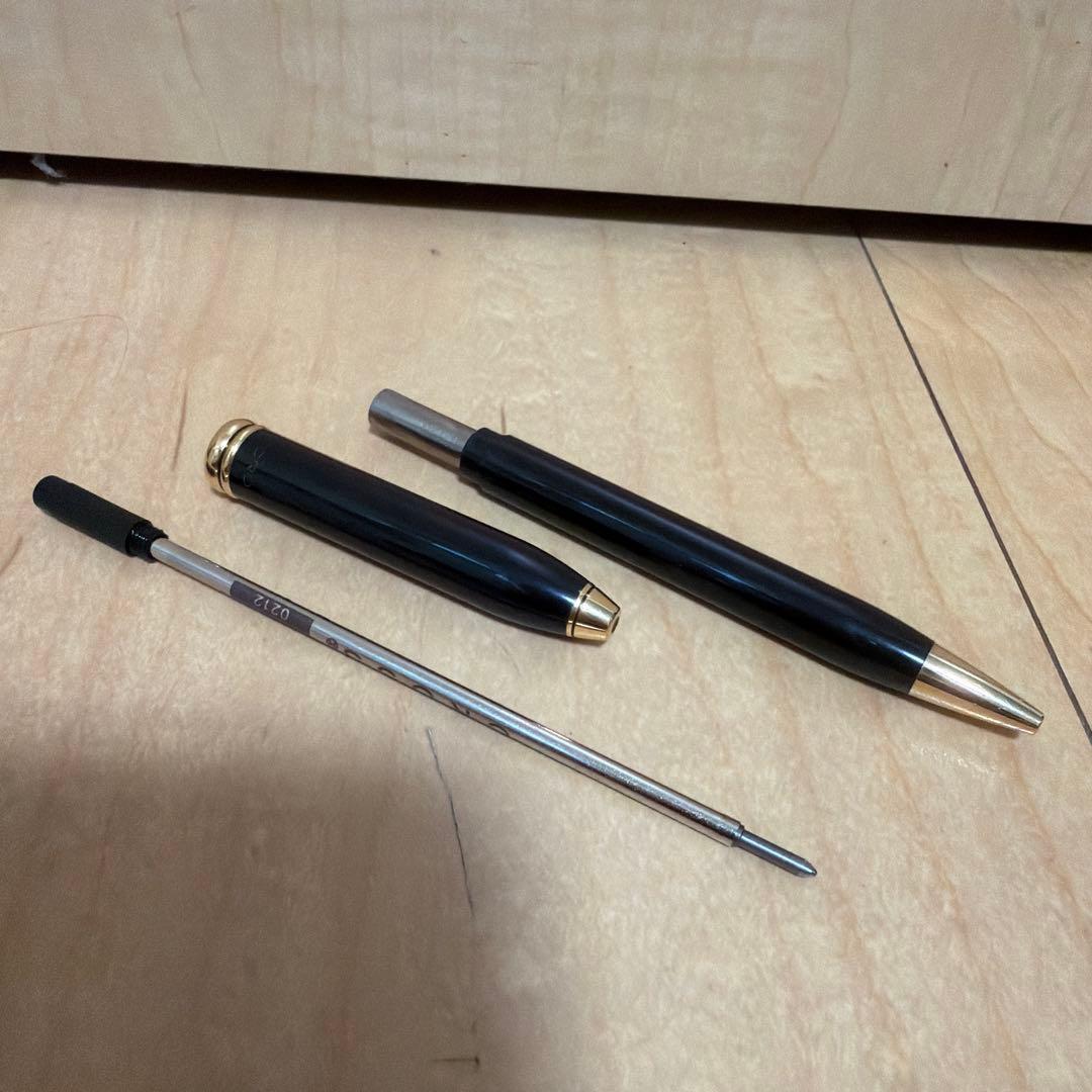 Cross Townsent Black Gold Ballpoint Pen Cross