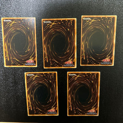 Sealed Yugioh Exodia The Forbidden One Ultra Rare Trading Card set including right arm, left arm, right leg, and left leg