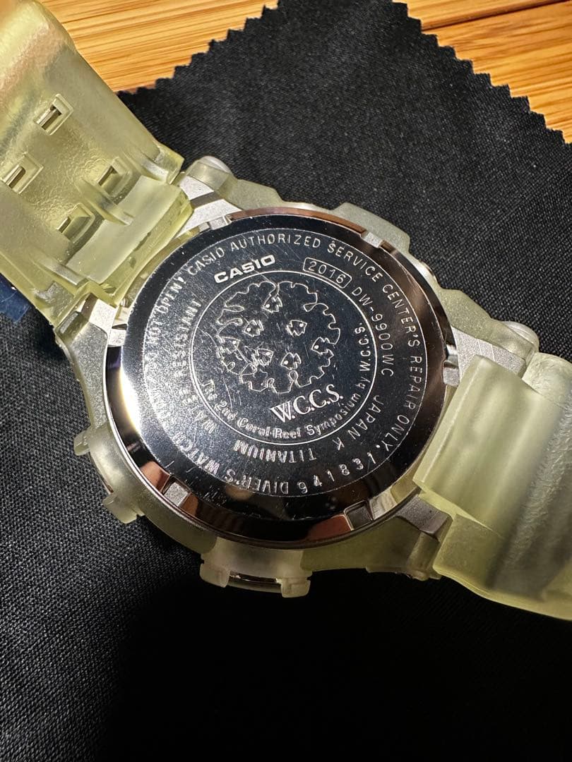 Casio G-Shock Frogman DW-9900WC Titanium Diver's Watch Clear - Japan Import