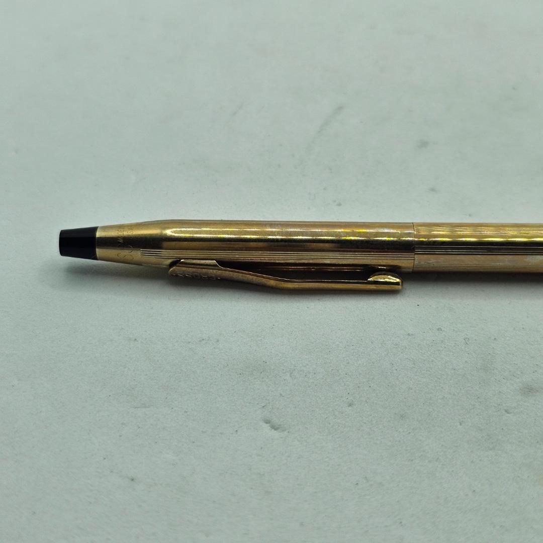 Vintage Cross Classic Century pen in 10KT gold filled with blue ink, twist mechanism, and hard case