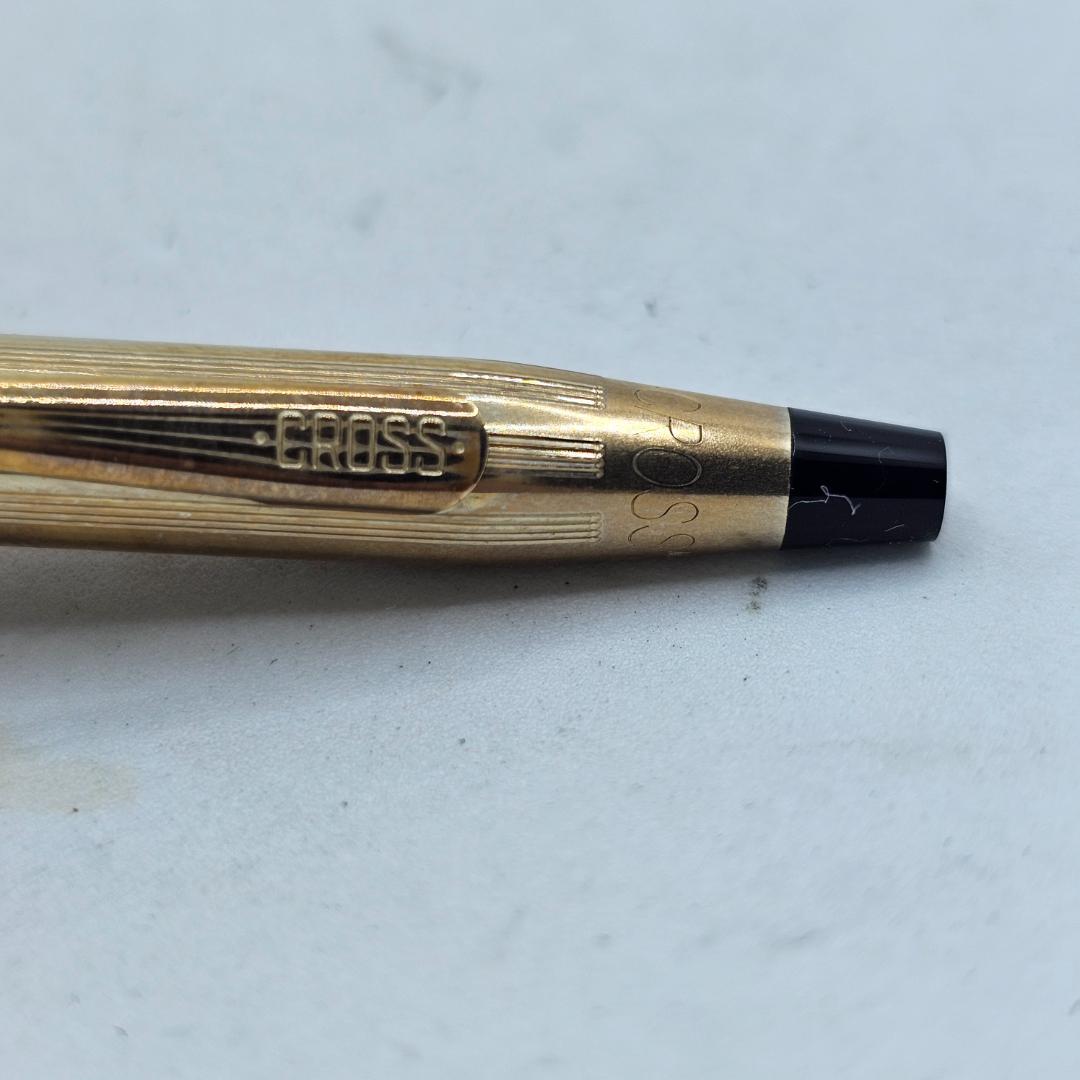 Vintage Cross Classic Century pen in 10KT gold filled with blue ink, twist mechanism, and hard case