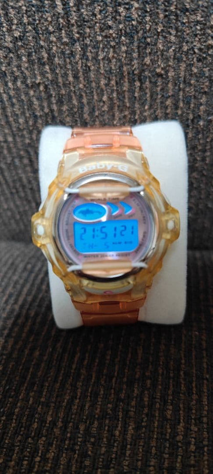Casio Baby-G Digital Watch BGA-169A Clear Pink with World Time and Alarm — Japan Import