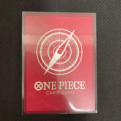 One Piece Brook Leader Parallel OP05-022 Japanese trading card showing minor scratches and wear