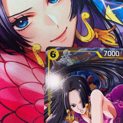 One Piece P-115 Promotion Card featuring Boa Hancock King of Seven Warlords and Kuja Pirates