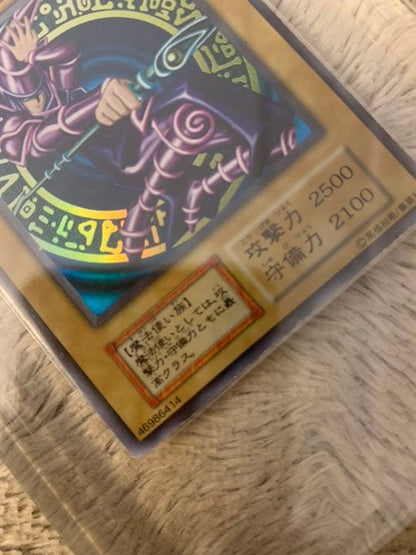 Yugioh Black Magician Ultra Rare card No.336 from early Japanese set, used condition