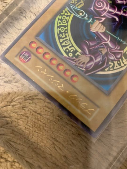 Yugioh Black Magician Ultra Rare card No.336 from early Japanese set, used condition