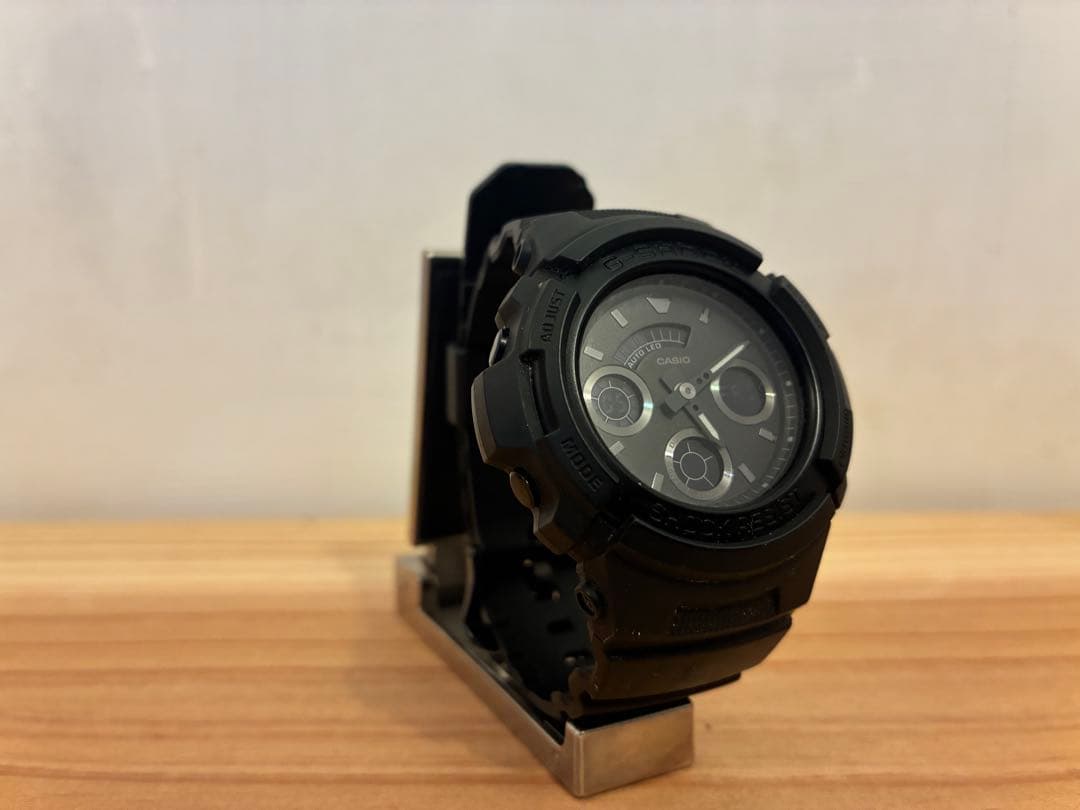 Casio G-Shock AW-591BB Hybrid Analog Digital Watch Blackout Model — Japan Import