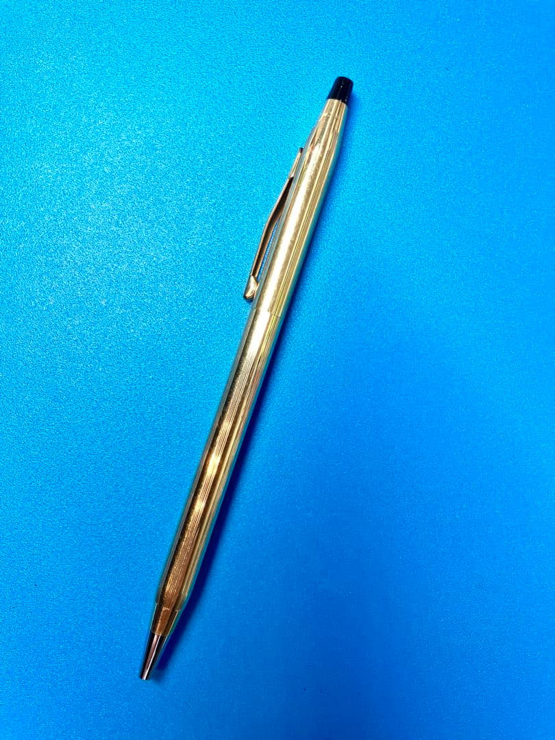 Cross Gold Ballpoint Pen Slim Type — Japan Import