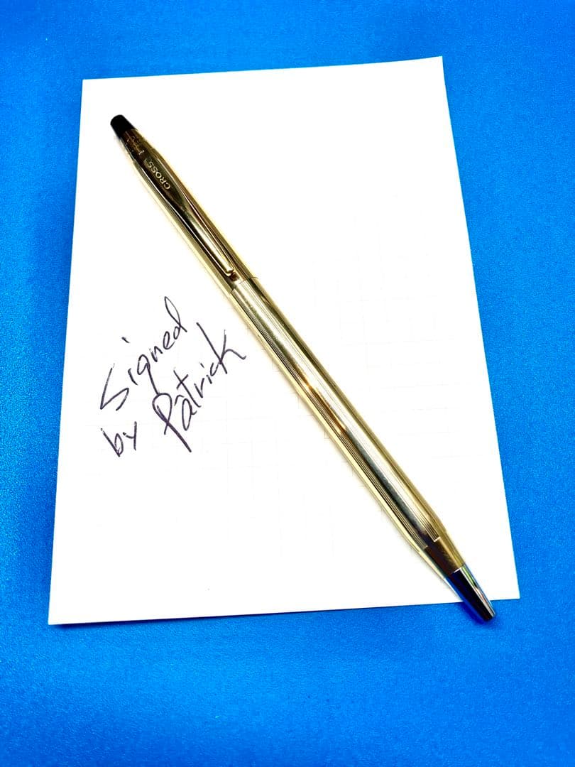 Cross Gold Ballpoint Pen Slim Type — Japan Import