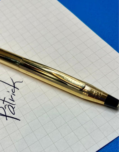 Cross Gold Ballpoint Pen Slim Type — Japan Import