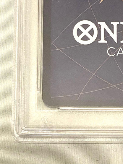 Kalifa OP03-081 Parallel Rare One Piece trading card graded PSA 10 with minor wear marks