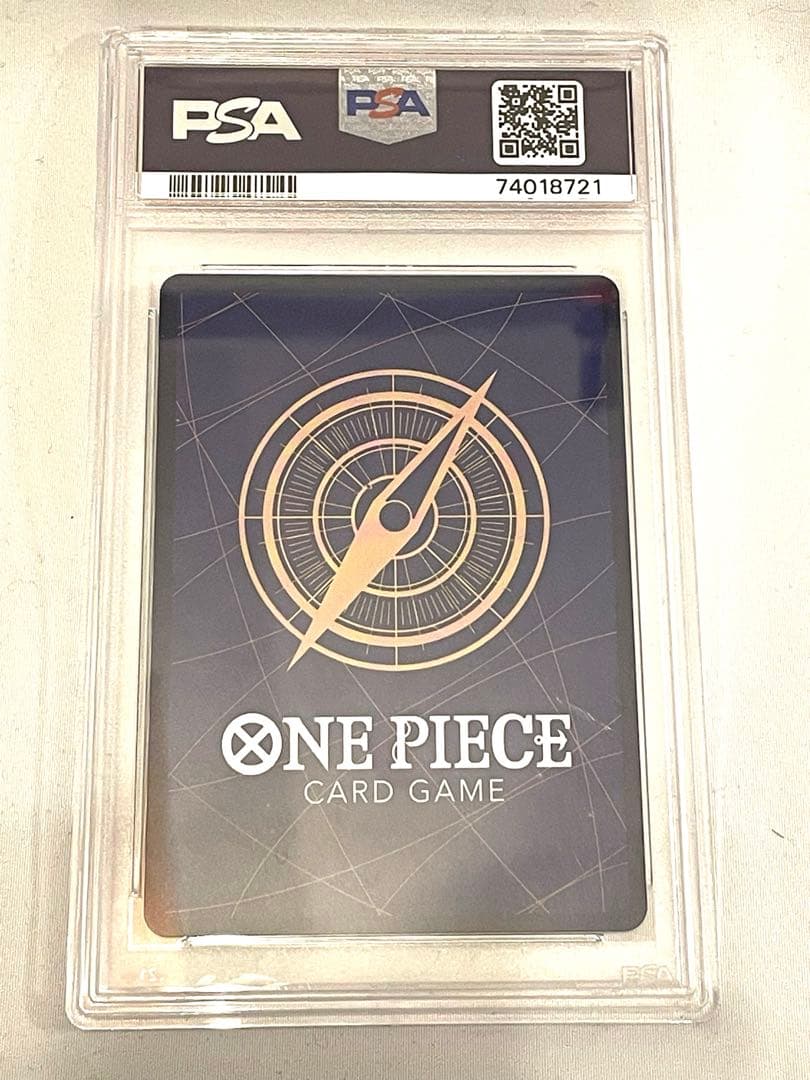 Kalifa OP03-081 Parallel Rare One Piece trading card graded PSA 10 with minor wear marks