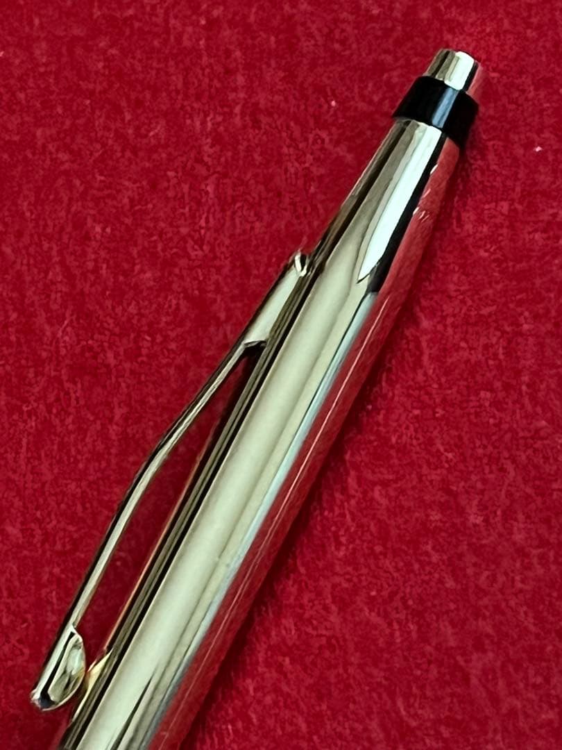 Cross Century Classic 14K Solid Gold Ballpoint Pen Made in USA Includes Case, Box, Pouch & Refill