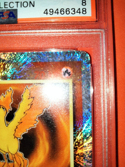 Legendary Collection Fire Reverse Holo Card PSA8 from 2002 with star mark, Japan import
