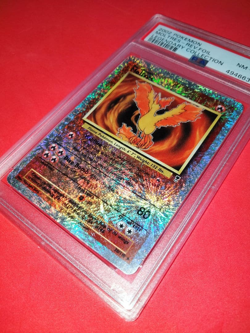Legendary Collection Fire Reverse Holo Card PSA8 from 2002 with star mark, Japan import