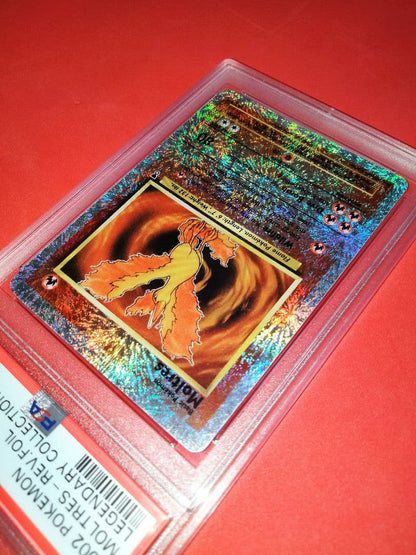Legendary Collection Fire Reverse Holo Card PSA8 from 2002 with star mark, Japan import