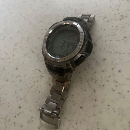 Casio Pro Trek PRW-1000TJ Titanium Belt Radio Solar Watch — Japan Import