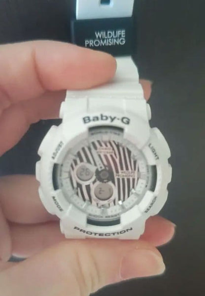 Baby-G WILDLIFE PROMISING Collaboration Model Gravy Zebra Watch