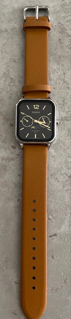 Casio MTP-M305L-1A Watch with Moon Phase Display and Black Dial — Japan Import