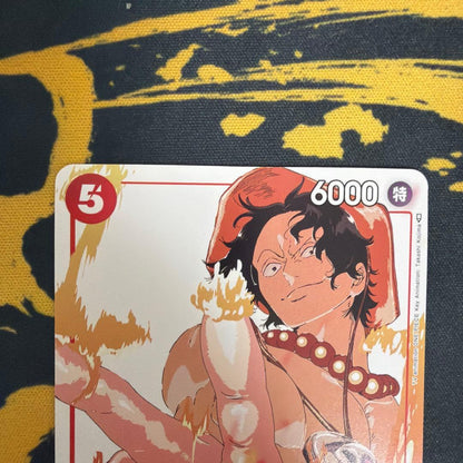One Piece Portgas D. Ace promotional card set 3 featuring model P-028 from Japan import