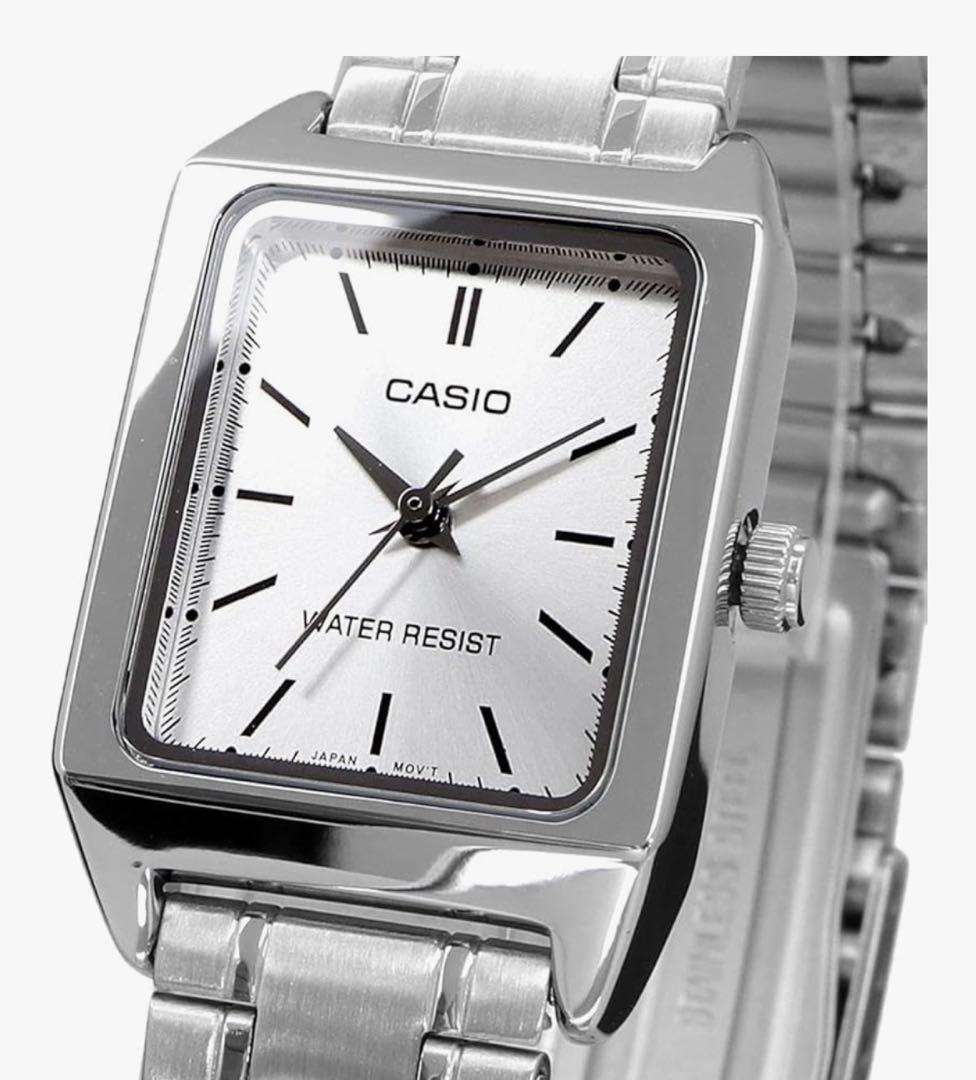 Casio Roman Dial Quartz Watch with Stainless Steel Band — Japan Import