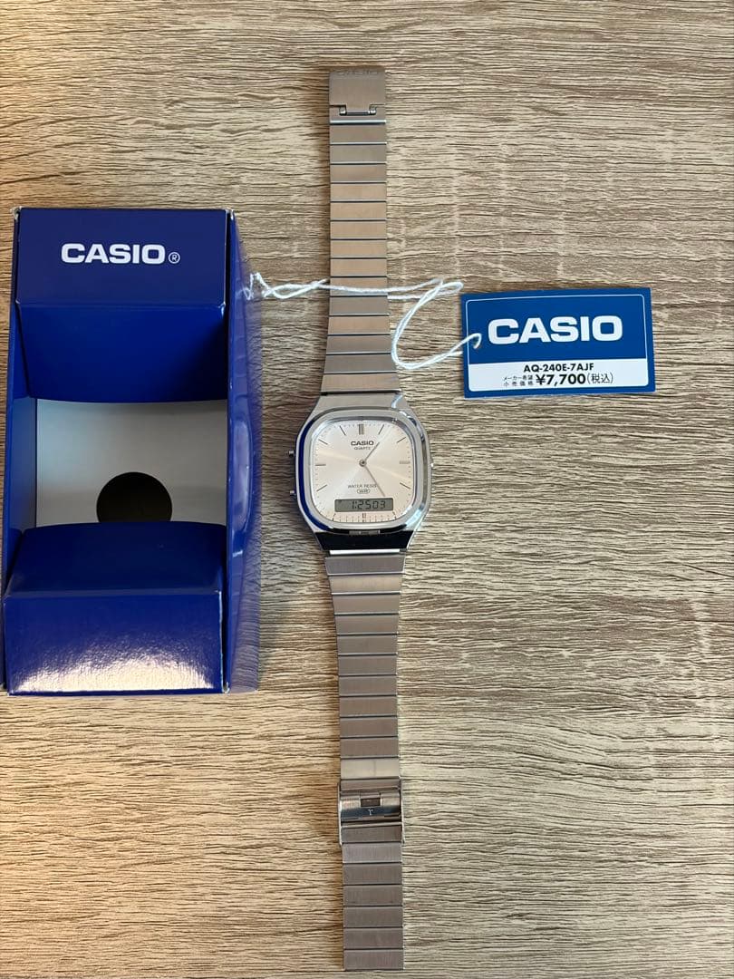 Casio Classic AQ-240E-7AJF Watch with Analog and Digital Display — Japan Import