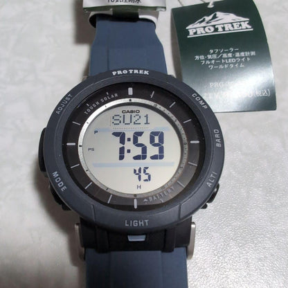 Casio Pro Trek PRG-30-2JF Digital Watch with Triple Sensor and Tough Solar — Japan Import