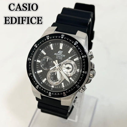 Casio Edifice Chronograph Model EF-552 Analog Quartz Watch with Black Dial — Japan Import