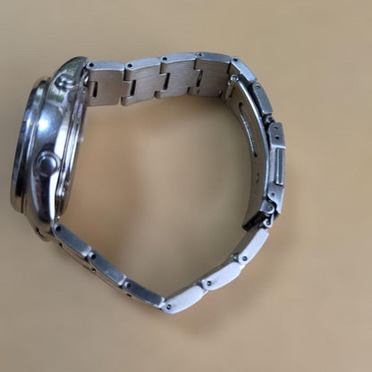 Casio Tough Solar Radio Wave Watch with Stainless Steel Band and Date Function — Japan Import