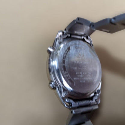 Casio Tough Solar Radio Wave Watch with Stainless Steel Band and Date Function — Japan Import