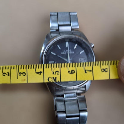 Casio Tough Solar Radio Wave Watch with Stainless Steel Band and Date Function — Japan Import