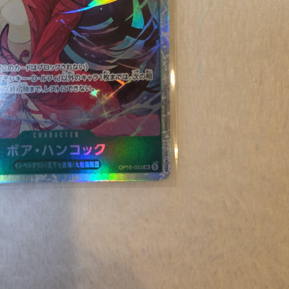 One Piece Game Card Boa Hancock OP10-032 showing character art and card details