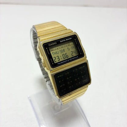 Casio Data Bank DBC-610 Gold With Genuine Belt Model 676 — Japan Import