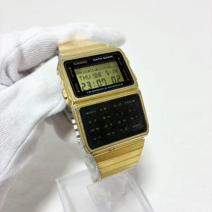 Casio Data Bank DBC-610 Gold With Genuine Belt Model 676 — Japan Import