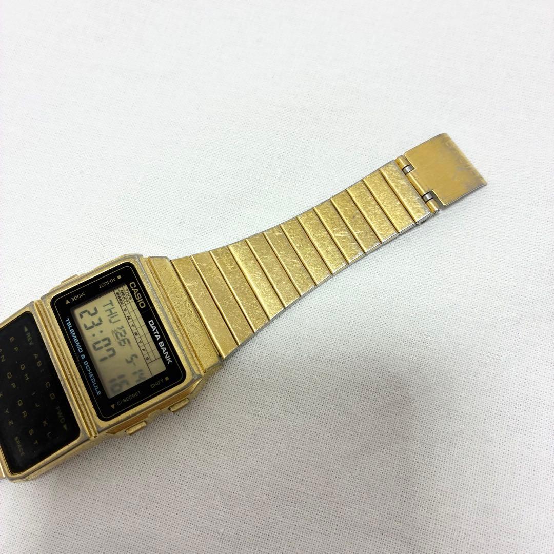 Casio Data Bank DBC-610 Gold With Genuine Belt Model 676 — Japan Import