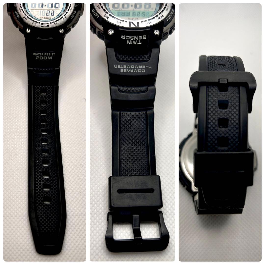 Casio Twin Sensor SGW-100 Digital Quartz Watch with Bicolor LCD — Japan Import