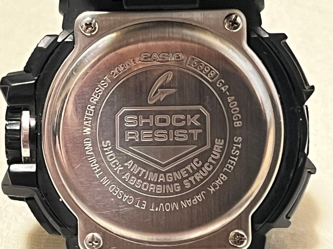 Casio G-Shock GA-400GB Watch Black Authentic Condition — Japan Import