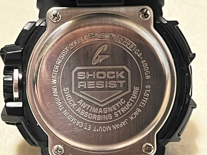 Casio G-Shock GA-400GB Watch Black Authentic Condition — Japan Import