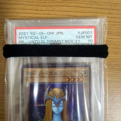 Yu-Gi-Oh! Holy Elf promotional card graded PSA GEM MT 10 showing blue-sick artwork with light attribute