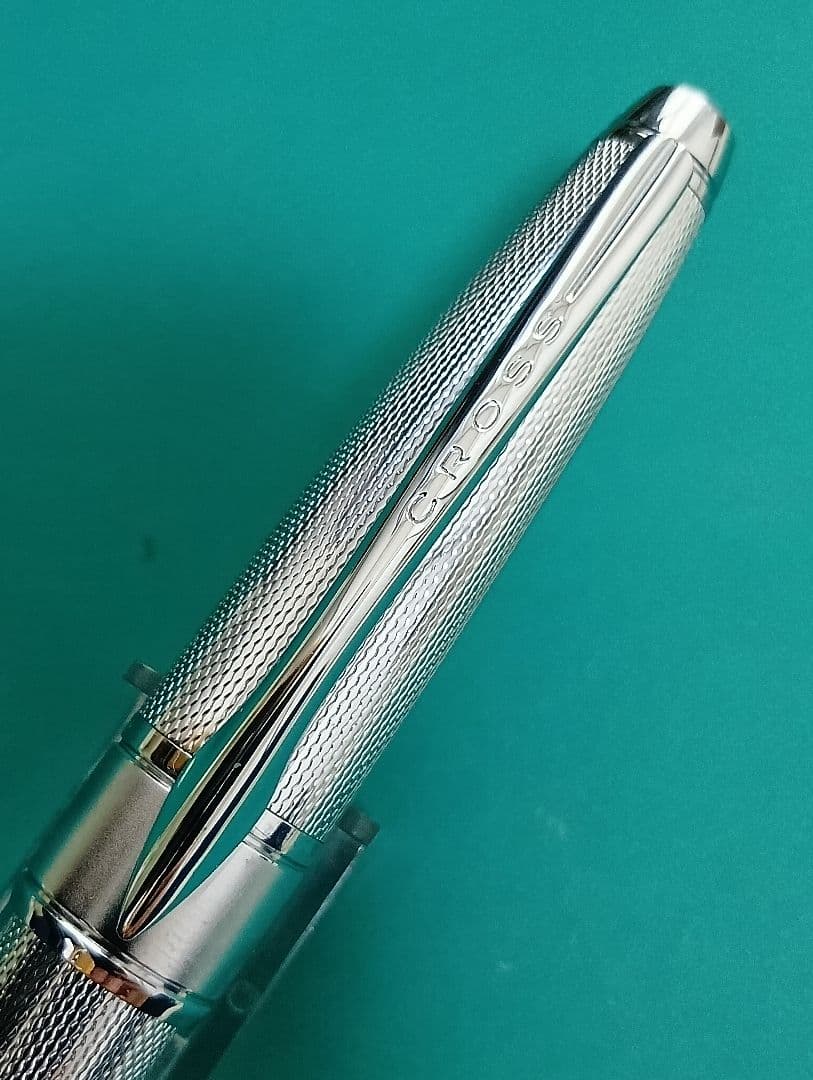 Cross Apojii Silver Chrome Twist Ballpoint Pen Discontinued Rare Collectible