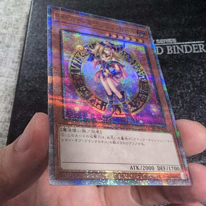 Yugioh Black Magician Girl 25th Secret Rare Japanese card front view with slight wear